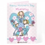 Personalised Bang On The Door Mothers Day Card